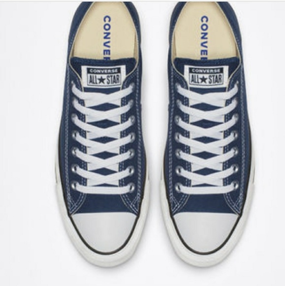 Unisex Chuck Taylor All Star Navy Low Cut Converse - Picture 3 of 8